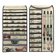 56 Pockets & 9 Hook and Loops for Holding Jewelry