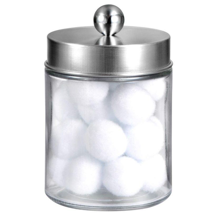 Apothecary Jars Bathroom Vanity Organizer -Countertop Canister Jar