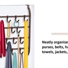 Lynk Over Door or Wall Mount 16 Hook Rack Shirt