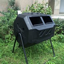 Dual Chamber Rolling Compost Tumbler