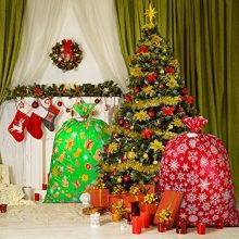 Large Holiday Plastic Storage Bag Christmas Storage