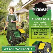Heavy-Duty Large Dual Chamber Compost Tumbler