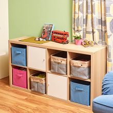Fabric Tweed Storage Organizer Cube Set