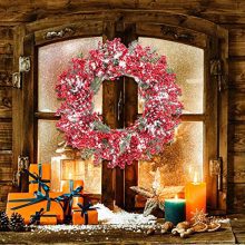 Frdsomar 26 inch Christmas Wreath with Storage Container