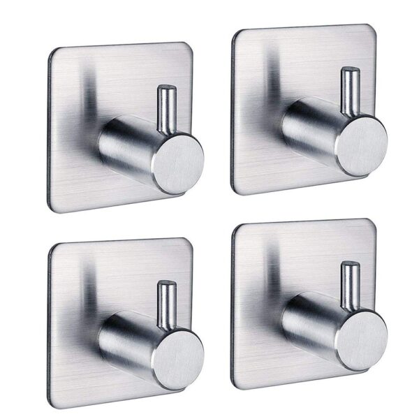 FOTYRIG Adhesive Hooks Stick on Hooks Bathroom Hangers