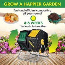 Heavy-Duty Large Dual Chamber Compost Tumbler