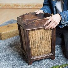 Antique Wooden Trash Can Farmhouse