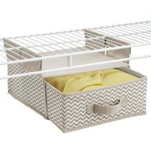 Soft Fabric Over Closet Shelving Hanging Storage Organizer