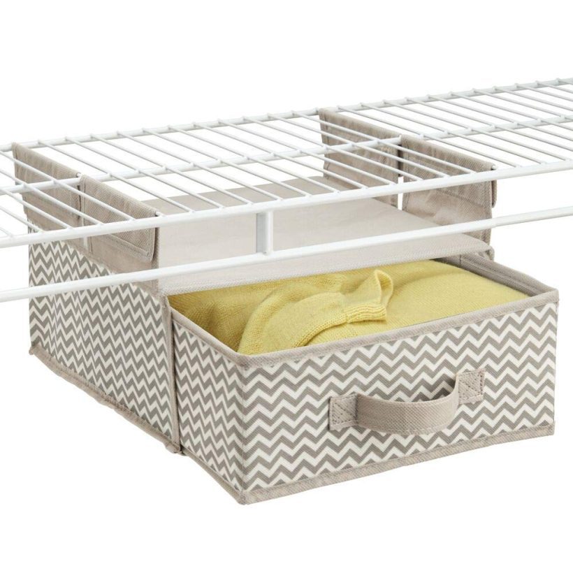 Soft Fabric Over Closet Shelving Hanging Storage Organizer