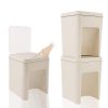 SUNPOLLO 2-Pack Plastic Kitchen Trash Can