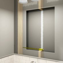16 Inch X 20 Inch Aluminum Bathroom Medicine Cabinet
