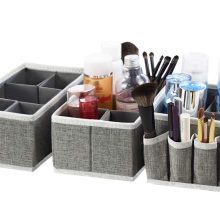 Cosmetic Makeup Storage Organizer Box Bins for Makeup Brushes