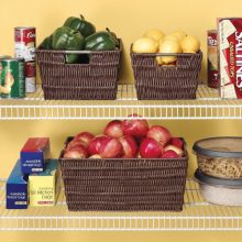Whitmor Rattique Storage Tote Basket - Java