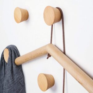 HomeDo Wood Wall Hooks Hat Rack