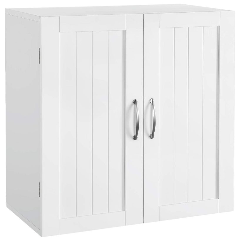 YAHEETECH Bathroom Medicine Cabinet 2 Door Wall Mounted