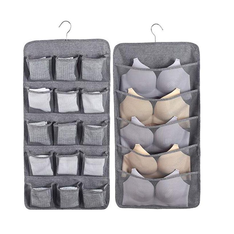Dual-Sided Closet Organizer for Underwear, Bra, Socks
