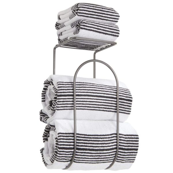 Organizer with Storage Shelf - for Bathroom Towels, Washcloths
