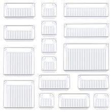 Kootek 16 Pcs Desk Drawer Organizer Set 5-Size Bathroom Drawer