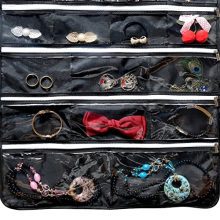 Zippered Storage Pocket Jewelry Organizer