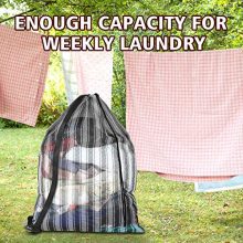 Mesh Laundry Bags 3 Pack with Reinforced Handle