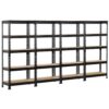 Topeakmart 4 Pack 5 Tier Shelving Unit and Storage Shelves