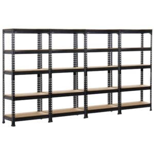 Topeakmart 4 Pack 5 Tier Shelving Unit and Storage Shelves