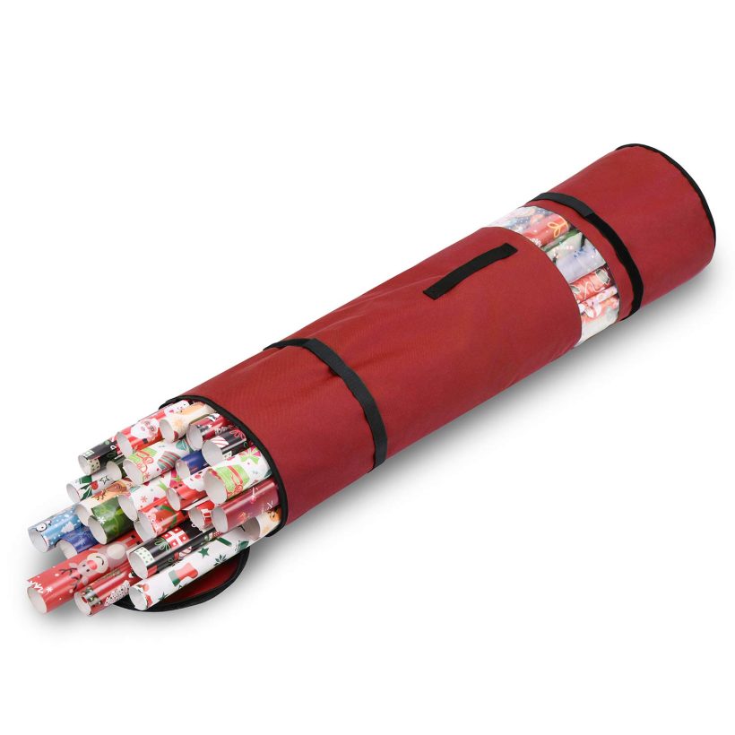 Sunkorto Gift Wrapping Storage Bag with Handle & Shrink Strap