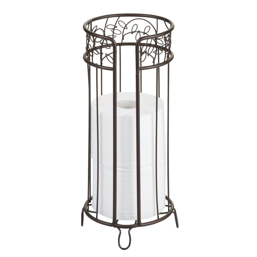 Metal Toilet Tissue Roll Reserve Organizer for Bathroom