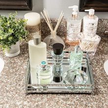 Tray Mirror Perfume Glass Vanity Jewelry