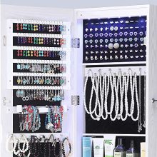 Jewelry Armoire Wall Mounted Over The Door Hanging