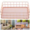 Stainless Steel Metal Wire Storage Baskets for Kitchen Shelf