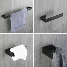 Durafe Bathroom SUS 304 Towel Rack 4 Piece Bathroom Hardware Set