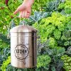 Odorless Stainless Steel Kitchen Compost Bin - Stylish and Functional Solution for a Greener Kitchen! 🌿♻️