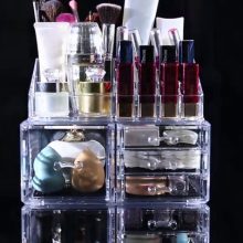 Felicite Home Acrylic Jewelry and Cosmetic Storage Boxes Makeup Organizer Set