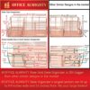 OFFICE ALMIGHTY Rose Gold Desk Organizer for Women