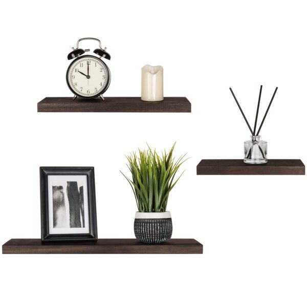 Wood Wall Shelf Rustic Modern Shelf