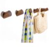 Wall Hooks, Felidio Natural Wood Coat Hooks Wall Mounted