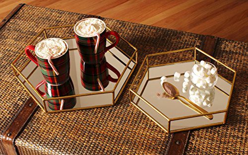 Kate and Laurel Felicia Metal Mirrored Ornate Set