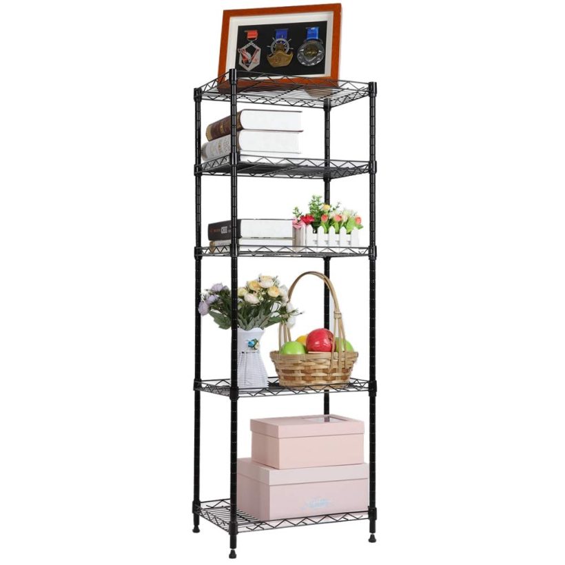 Metal Storage Rack Adjustable Shelves for Laundry