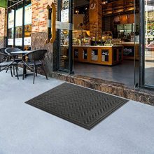 Mibao Entrance Door Mats, 24x36 inch Winter Durable Large Outdoor Rug