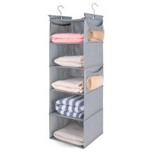 MAX Houser 5 Shelf Hanging Closet Organizer,Space Saver