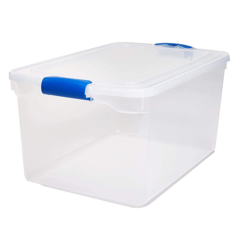 Homz Plastic Storage, Modular Stackable Storage Bins