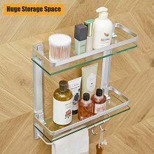 BESy Heavy Duty Lavatory Glass Bathroom Shelf