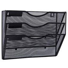 EASEPRES 3 Pockets Mesh Wall File Holder Organizer Office