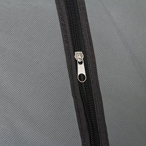 5-Layer Portable Clothes Wardrobe with Hanging Rack and 12 Storage