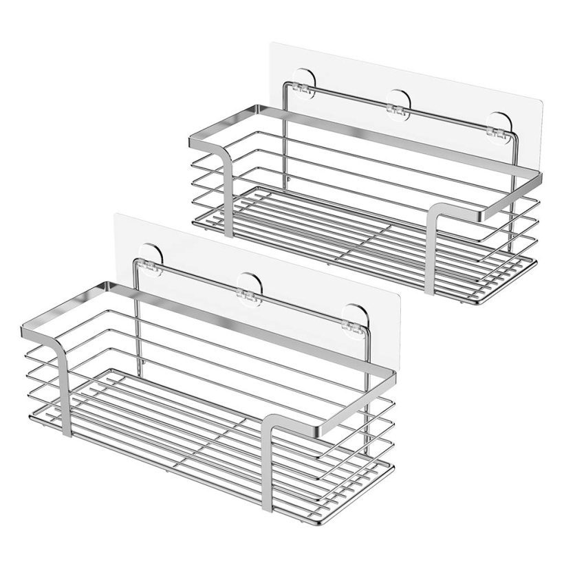 Caddy Basket Shelf for Shampoo Conditioner Adhesive Bathroom Storage