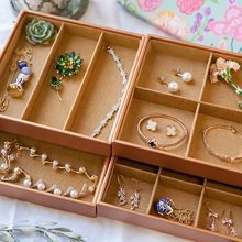 HUJI Stackable Jewelry Trays Organizer – Perfect for Rings, Earrings, Bracelets, and Watches – Space-Saving Design for Home or Office
