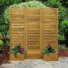 Fusion Planter Cedar Privacy Screen