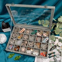 Jewelry Box Organizer for Drawer, Earring Necklace