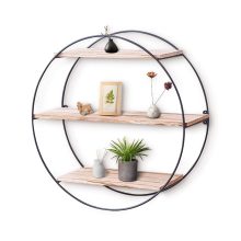 KingSo Wall Shelf Rustic Wood Floating Shelves,Decorative Wall Shelf for Bedroom